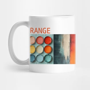 Orange Teal Palette Mug